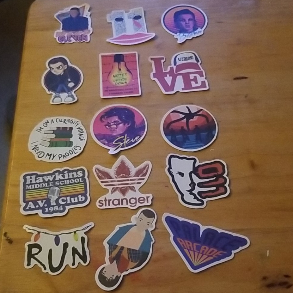 Stranger Things sticker lot